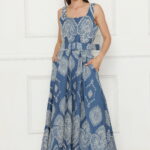 שמלת ג'ינס רקומה